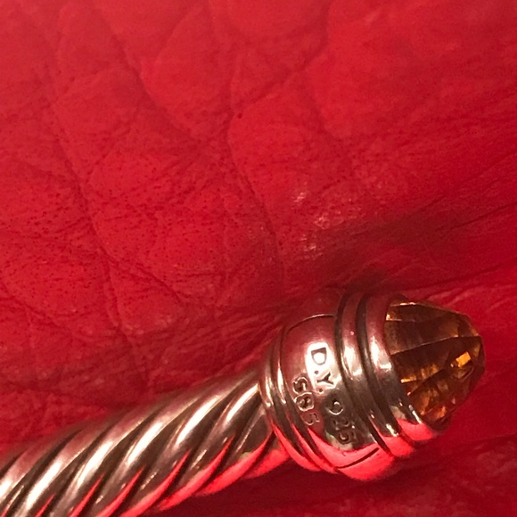 Auth. David Yurman 5mm 14k Citrine Cable Bangle - Picture 8 of 8